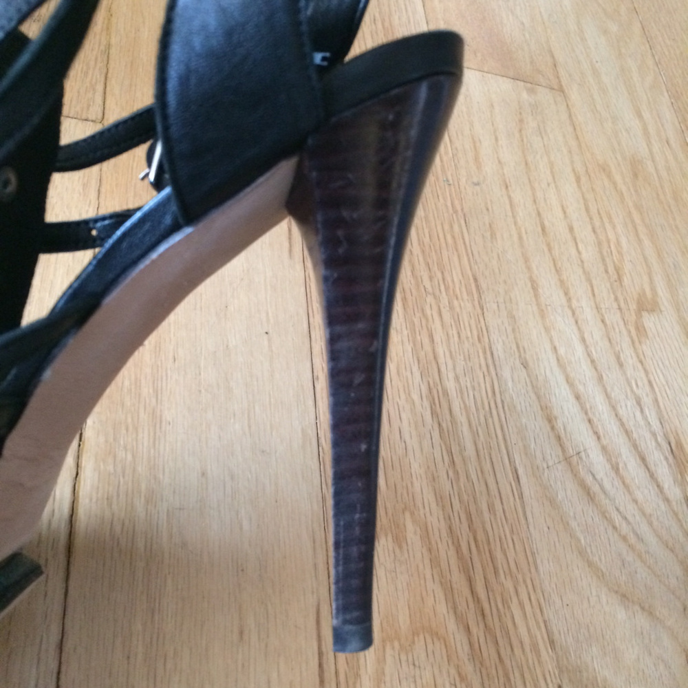 Stuart Weitzman Studded Black Platform Sandals - image 6